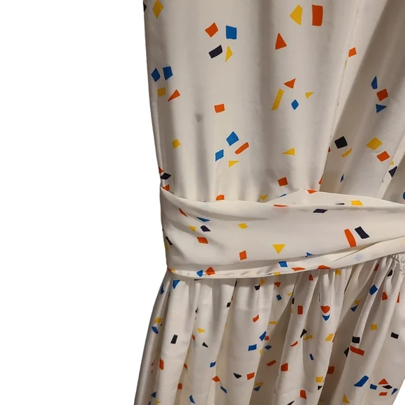 Vintage Liz Claiborne Confetti Petal Sleeve Dress - Picture 8 of 10